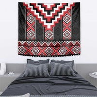 Red Taniko Aotearoa Tapestry Niho Taniwha Mix Poutama LT14