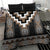 Brown Taniko Aotearoa Bedding Set Niho Taniwha Mix Poutama LT14