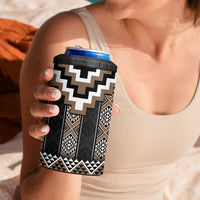 Brown Taniko Aotearoa 4 in 1 Can Cooler Tumbler Niho Taniwha Mix Poutama LT14