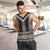 Brown Taniko Aotearoa Men Tank Top Niho Taniwha Mix Poutama LT14