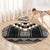 Brown Taniko Aotearoa Round Carpet Niho Taniwha Mix Poutama LT14
