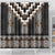 Brown Taniko Aotearoa Shower Curtain Niho Taniwha Mix Poutama LT14