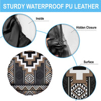 Brown Taniko Aotearoa Spare Tire Cover Niho Taniwha Mix Poutama LT14