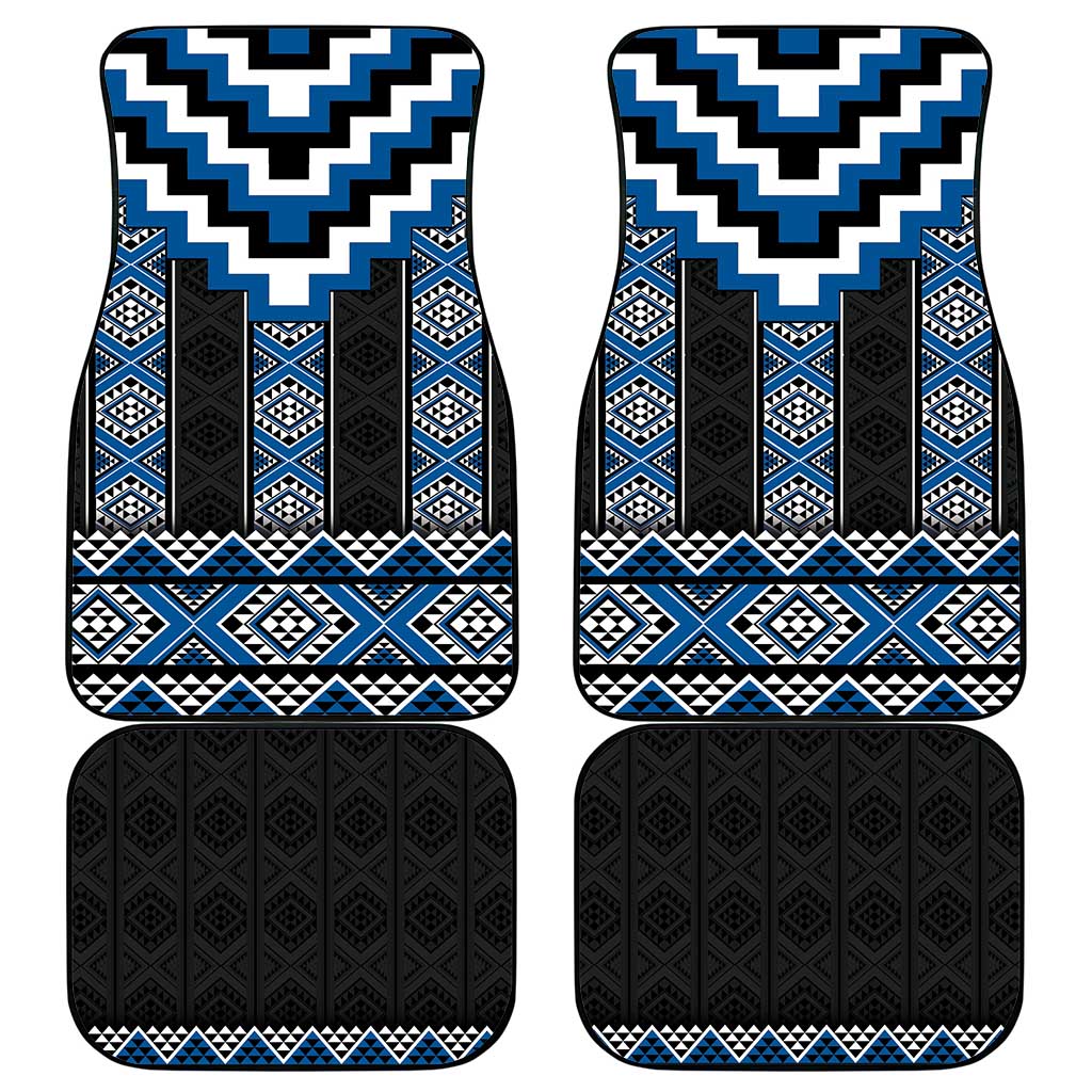 Blue Taniko Aotearoa Car Mats Niho Taniwha Mix Poutama LT14