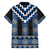 Blue Taniko Aotearoa Family Matching Summer Maxi Dress and Hawaiian Shirt Niho Taniwha Mix Poutama LT14