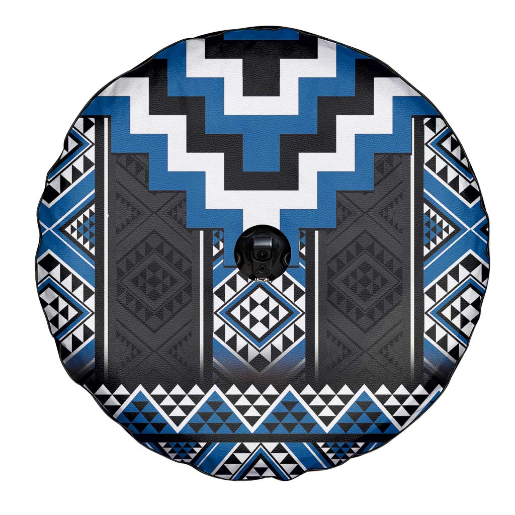 Blue Taniko Aotearoa Spare Tire Cover Niho Taniwha Mix Poutama LT14