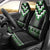 Green Taniko Pattern Aotearoa Car Seat Cover Niho Taniwha Mix Poutama