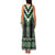 Green Taniko Pattern Aotearoa Family Matching Tank Maxi Dress and Hawaiian Shirt Niho Taniwha Mix Poutama LT14