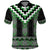 Green Taniko Pattern Aotearoa Polo Shirt Niho Taniwha Mix Poutama LT14