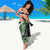 Green Taniko Pattern Aotearoa Sarong Niho Taniwha Mix Poutama