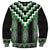 Green Taniko Pattern Aotearoa Sweatshirt Niho Taniwha Mix Poutama LT14