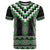 Green Taniko Pattern Aotearoa T Shirt Niho Taniwha Mix Poutama LT14
