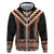 Orange Taniko Pattern Aotearoa Hoodie Niho Taniwha Mix Poutama LT14