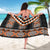 Orange Taniko Pattern Aotearoa Sarong Niho Taniwha Mix Poutama