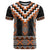 Orange Taniko Pattern Aotearoa T Shirt Niho Taniwha Mix Poutama LT14