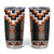 Orange Taniko Pattern Aotearoa Tumbler Cup Niho Taniwha Mix Poutama LT14