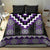 Purple Taniko Pattern Aotearoa Bedding Set Niho Taniwha Mix Poutama
