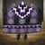 Purple Taniko Pattern Aotearoa Hooded Blanket Niho Taniwha Mix Poutama
