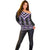 Purple Taniko Pattern Aotearoa Off Shoulder Sweater Niho Taniwha Mix Poutama LT14
