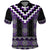 Purple Taniko Pattern Aotearoa Polo Shirt Niho Taniwha Mix Poutama LT14