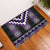 Purple Taniko Pattern Aotearoa Rubber Doormat Niho Taniwha Mix Poutama