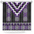 Purple Taniko Pattern Aotearoa Shower Curtain Niho Taniwha Mix Poutama