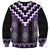 Purple Taniko Pattern Aotearoa Sweatshirt Niho Taniwha Mix Poutama LT14