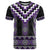 Purple Taniko Pattern Aotearoa T Shirt Niho Taniwha Mix Poutama LT14