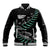Custom New Zealand Silver Fern Rugby Baseball Jacket Aotearoa Kiwi Maori Pattern