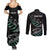 Custom New Zealand Silver Fern Rugby Couples Matching Summer Maxi Dress and Long Sleeve Button Shirt Aotearoa Kiwi Maori Pattern