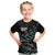 Custom New Zealand Silver Fern Rugby Kid T Shirt Aotearoa Kiwi Maori Pattern