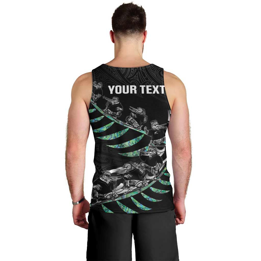 Custom New Zealand Silver Fern Rugby Men Tank Top Aotearoa Kiwi Maori Pattern