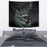 Custom New Zealand Silver Fern Rugby Tapestry Aotearoa Kiwi Maori Pattern LT14