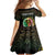 Personalised Vanuatu Family Matching Off Shoulder Maxi Dress and Hawaiian Shirt Yumi 45th Hapi Independens Dei - Black Version LT14