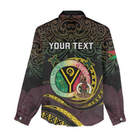 Personalised Vanuatu Women Casual Shirt Yumi 45th Hapi Independens Dei - Black Version LT14