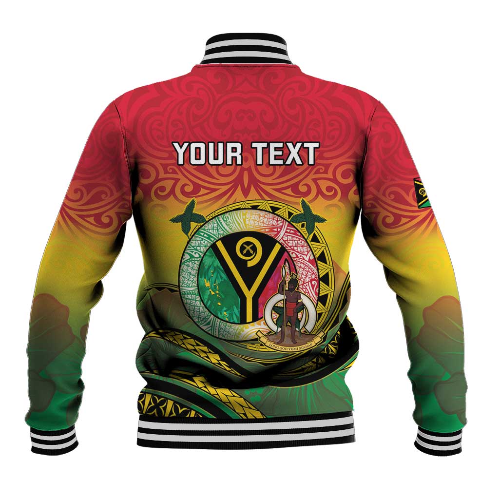 Personalised Vanuatu Baseball Jacket Yumi 45th Hapi Independens Dei - Reggae Version LT14