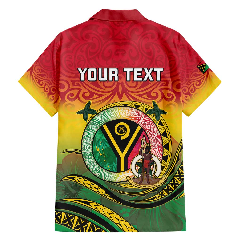 Personalised Vanuatu Family Matching Short Sleeve Bodycon Dress and Hawaiian Shirt Yumi 45th Hapi Independens Dei - Reggae Version LT14