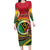 Personalised Vanuatu Long Sleeve Bodycon Dress Yumi 45th Hapi Independens Dei - Reggae Version LT14