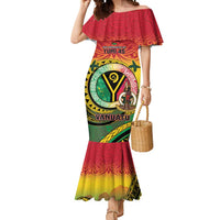 Personalised Vanuatu Mermaid Dress Yumi 45th Hapi Independens Dei - Reggae Version LT14