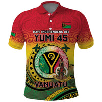 Personalised Vanuatu Polo Shirt Yumi 45th Hapi Independens Dei - Reggae Version LT14