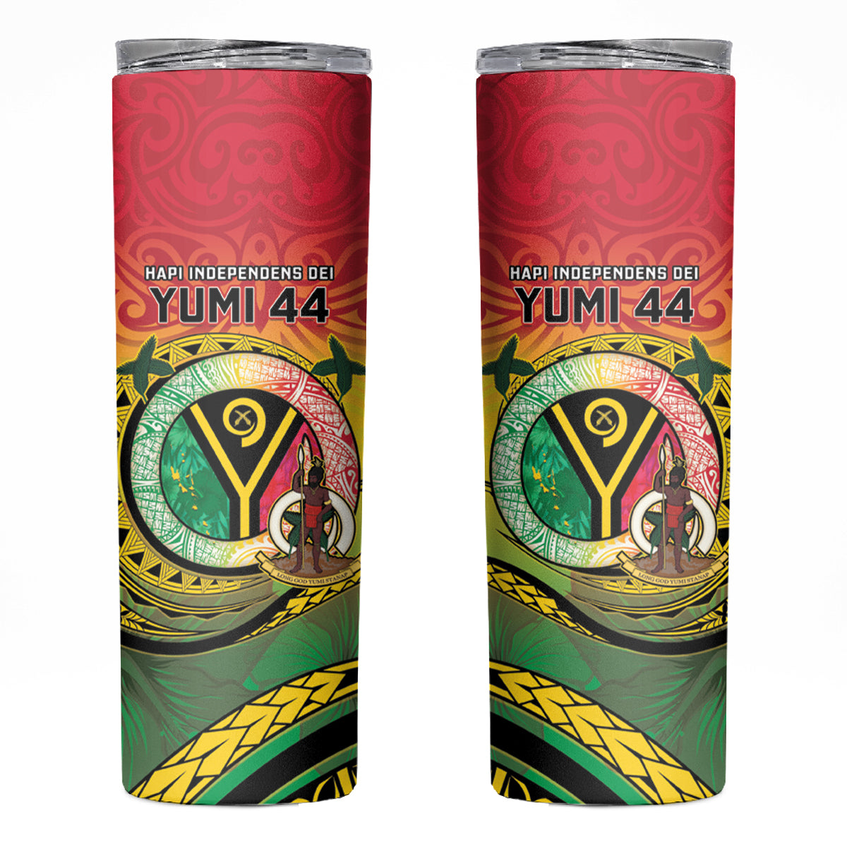 Vanuatu Skinny Tumbler Yumi 44 Hapi Independens Dei - Reggae Version