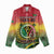 Personalised Vanuatu Women Casual Shirt Yumi 45th Hapi Independens Dei - Reggae Version LT14