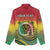 Personalised Vanuatu Women Casual Shirt Yumi 45th Hapi Independens Dei - Reggae Version LT14