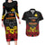 Papua New Guinea Independence Day Couples Matching Long Sleeve Bodycon Dress and Hawaiian Shirt PNG Bird of Paradise 50th Anniversary LT14