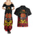 Papua New Guinea Independence Day Couples Matching Summer Maxi Dress and Hawaiian Shirt PNG Bird of Paradise 50th Anniversary LT14
