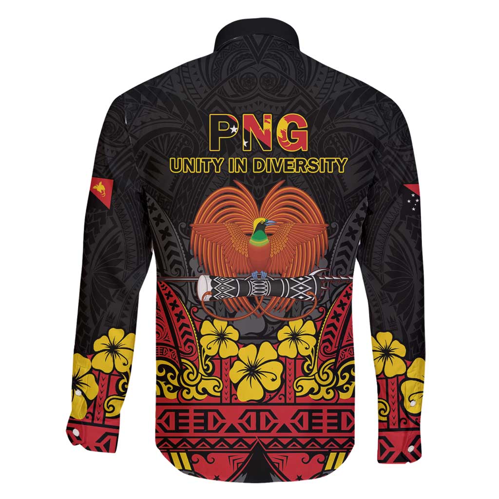 Papua New Guinea Independence Day Family Matching Off Shoulder Short Dress and Hawaiian Shirt PNG Bird of Paradise 50th Anniversary LT14 - Polynesian Pride