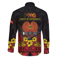 Papua New Guinea Independence Day Family Matching Off Shoulder Short Dress and Hawaiian Shirt PNG Bird of Paradise 50th Anniversary LT14 - Polynesian Pride
