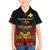 Papua New Guinea Independence Day Family Matching Off Shoulder Short Dress and Hawaiian Shirt PNG Bird of Paradise 50th Anniversary LT14