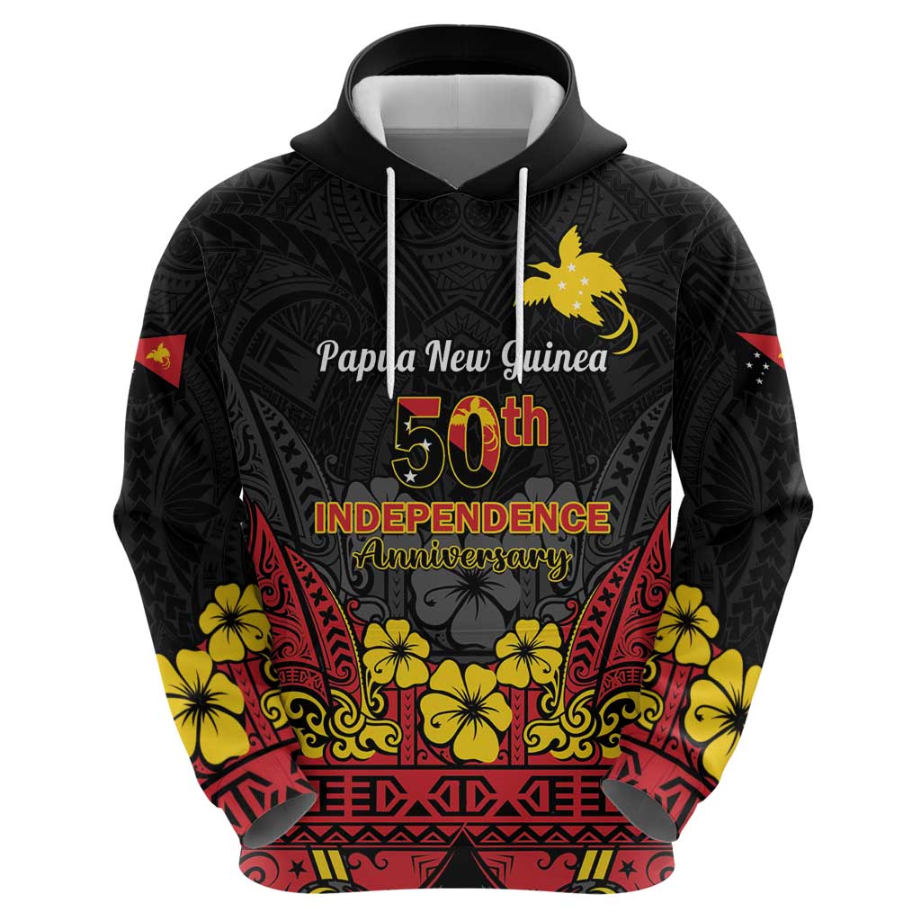 Papua New Guinea Independence Day Hoodie PNG Bird of Paradise 50th Anniversary LT14
