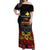 Papua New Guinea Independence Day Off Shoulder Maxi Dress PNG Bird of Paradise 50th Anniversary LT14